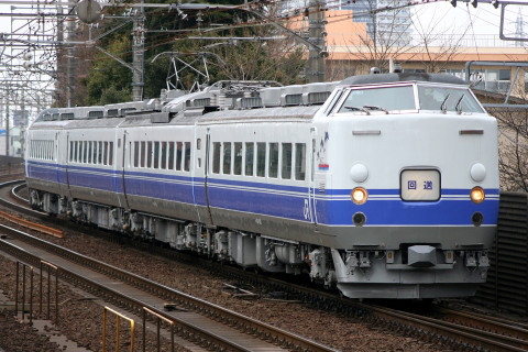【JR東】485系カツK40編成 返却回送を西千葉駅で撮影した写真