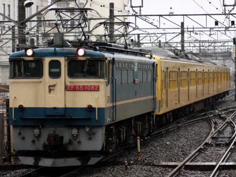 【西武】101系217F　甲種輸送を立川駅で撮影した写真