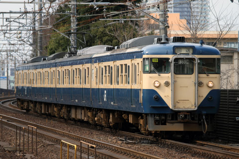 4両編成での単独走行区間。