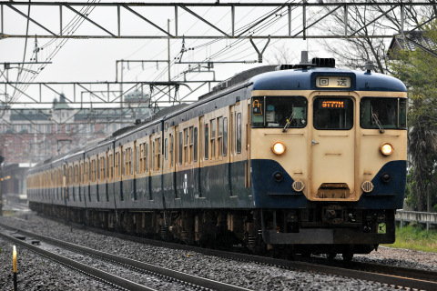 【JR東】113系マリS221＋マリ214編成廃車回送を深谷～岡部で撮影した写真