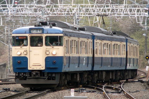 【JR東】115系トタM11編成 試運転を初狩駅で撮影した写真