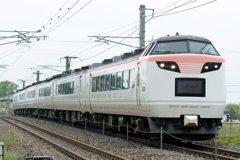  【JR東】485系『彩』使用の団体臨時列車運転を田沢～明科で撮影した写真