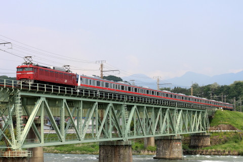 【JR東】E233系5000番代ケヨ505編成 配給輸送を敷島～渋川で撮影した写真