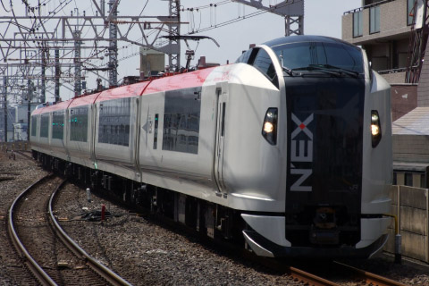 【JR東】E259系Ne014編成 総武快速線内試運転の拡大写真