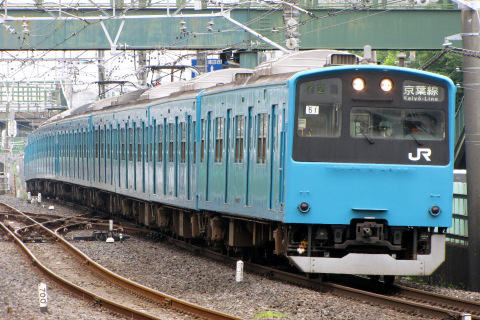 【JR東】201系51 K1編成 旧習志野電車区へ疎開回送（6月18日）の拡大写真