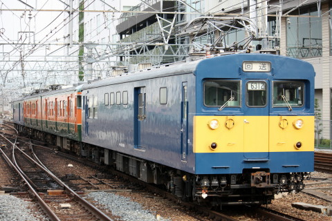 【JR西】113系S33編成 吹田工場入場を尼崎駅で撮影した写真