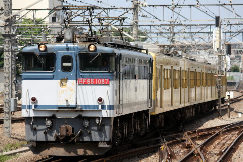 【西武】101系219F 甲種輸送を立川駅で撮影した写真