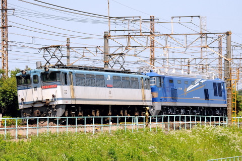 【JR東】EF510-507 甲種輸送を松戸～金町間で撮影した写真