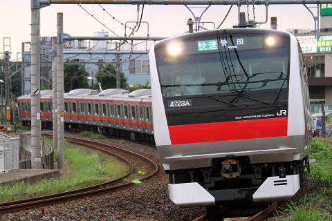 【JR東】E233系5000番代 営業運転開始を蘇我～鎌取間で撮影した写真