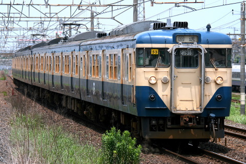 【JR東】113系マリ53編成 幕張車両センターへ返却を幕張本郷駅で撮影した写真