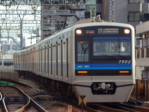 【北総】7500形 種別表示変更を平和島駅で撮影した写真