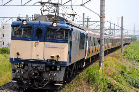 【JR東】209系500番代ケヨ33編成 配給輸送を吉川駅で撮影した写真