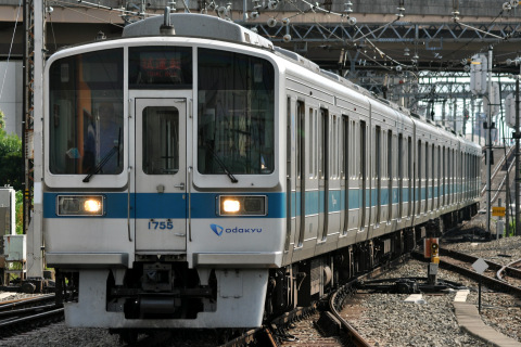 【小田急】1500形1755F（6連）試運転を海老名駅で撮影した写真