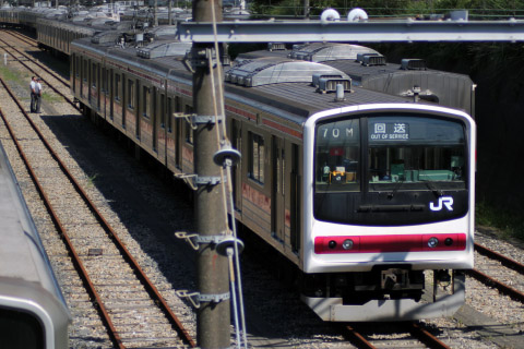【JR東】205系ケヨ8編成 旧習志野電車区への拡大写真