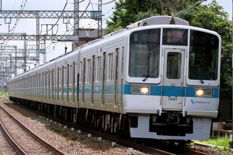 【小田急】代用手信号の訓練に伴う試運転列車運転を海老名～座間で撮影した写真
