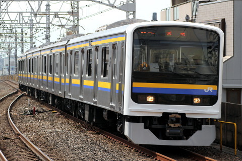 【JR東】209系マリC431編成 所属区へ回送を市川駅で撮影した写真
