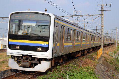 【JR東】209系マリC603編成 武蔵野線内試運転を吉川駅で撮影した写真