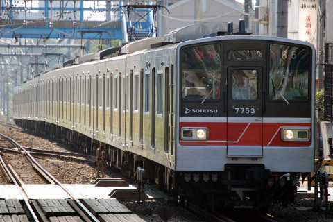 【相鉄】新7000系7753F 臨時回送を瀬谷駅で撮影した写真
