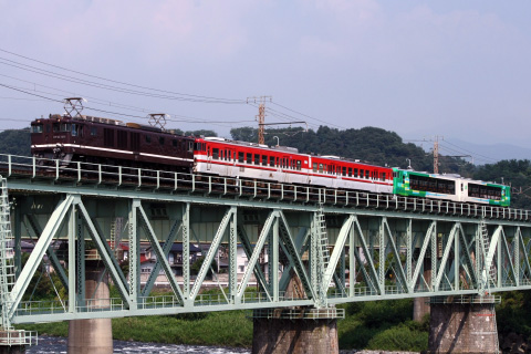 【JR東】キハ48形『風っこ』＋キハ47形新津車 配給輸送 - 敷島～渋川にて撮影