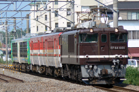 【JR東】キハ48形『風っこ』＋キハ47形新津車 配給輸送 - 井野駅にて撮影