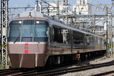 【小田急】30000形30256F(EXE) 試運転 - 海老名駅にて撮影