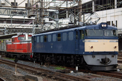 【JR東】EF60-19＋DD51-842 所属区へ返却を大宮駅で撮影した写真