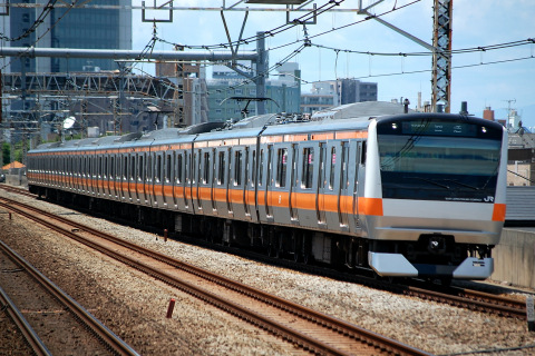 【JR東】E233系トタT35編成 東京総合車両センター入場を阿佐ヶ谷駅で撮影した写真