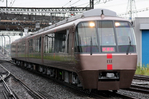 【小田急】30000形30056F（EXE4連） 出場試運転を海老名駅で撮影した写真