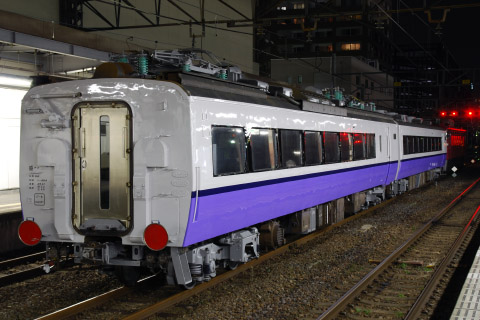 【JR東】485系3000番代モハユニット 郡山総合車両センター出場を高崎駅で撮影した写真