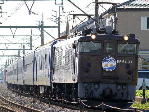 【JR東】24系青森車使用 団体臨時列車運転を鴻巣～北鴻巣で撮影した写真