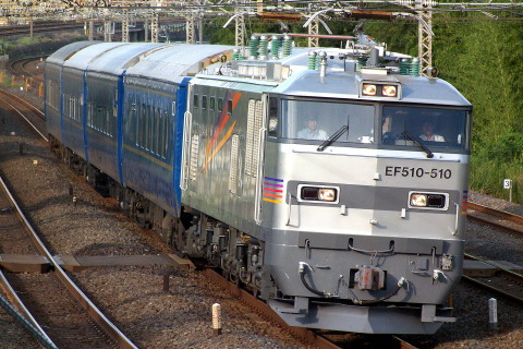 【JR東】EF510-510＋24系4両 常磐線で試運転を北柏～柏で撮影した写真
