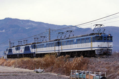 【JR貨】EF64四重単で回送を稲荷山～篠ノ井で撮影した写真