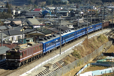 【JR東】EF64-1001＋12系＋EF64-37使用 団体臨時列車を初狩～笹子で撮影した写真