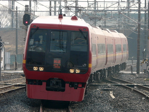 【JR東】253系OM-N02編成 ハンドル訓練（24日）を栗橋駅で撮影した写真