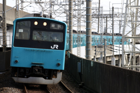 【JR東】201系ケヨ53編成に小変化を二俣新町駅で撮影した写真