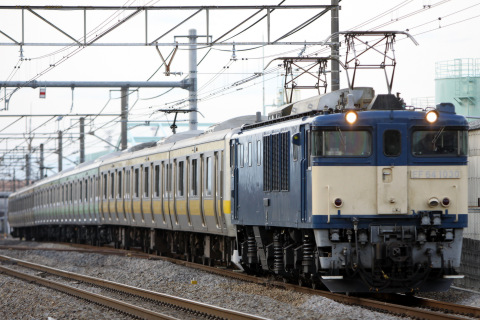 【JR東】山手線用サハE231形600・4600番代 配給輸送の拡大写真