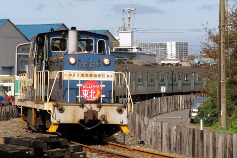 【JR東】203系マト55編成 甲種輸送を川崎貨物～千鳥町で撮影した写真