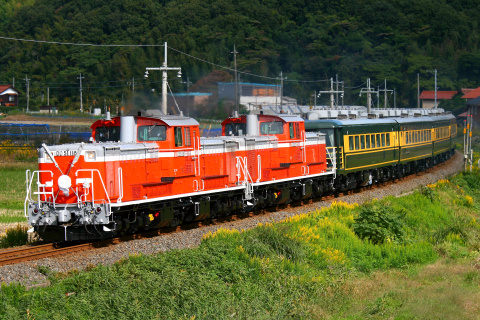 【JR西】お召し列車運転を淀江～伯耆大山で撮影した写真