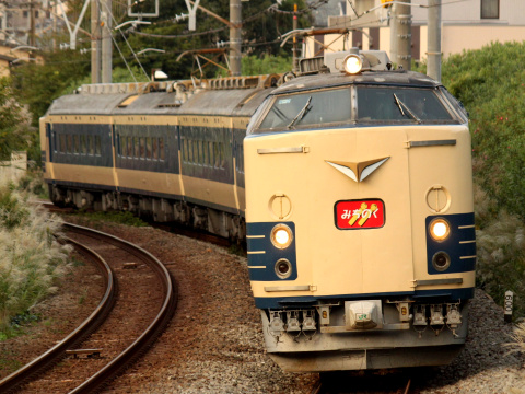 【JR東】583系使用団体臨時列車「つなげよう、日本。」号運転を横浜～新川崎間で撮影した写真