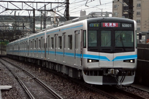 【名市交】N3000形N3101H 試運転を上小田井駅で撮影した写真