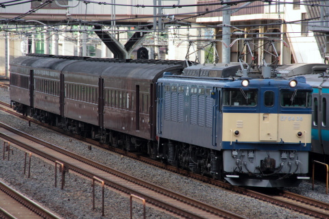 【JR東】 旧型客車4両 尾久へ回送を赤羽～尾久で撮影した写真