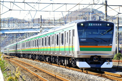 【JR東】E233系3000番代チタNT1＋NT51編成 運用開始を大磯～平塚で撮影した写真