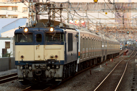 【JR東】211系チタN6編成 配給輸送を高円寺駅で撮影した写真