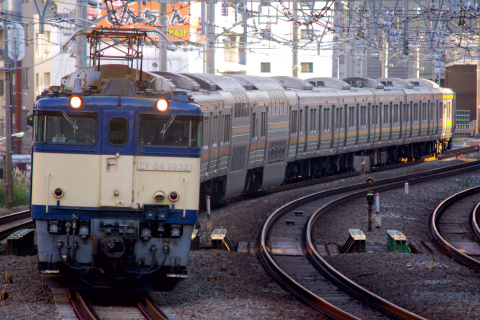 【JR東】211系チタN6編成 配給輸送を恵比寿～渋谷間で撮影した写真