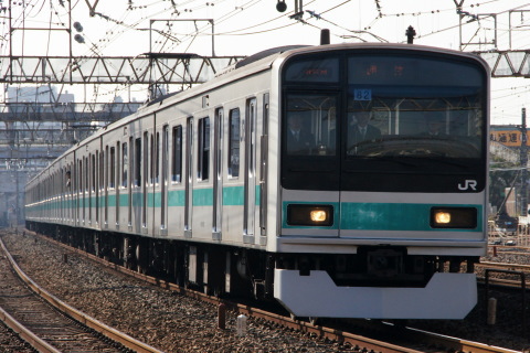 【JR東】209系マト82編成使用 団体臨時列車運転の拡大写真