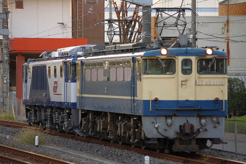【JR貨】EF64-1020 大宮車両所出場を土呂駅で撮影した写真