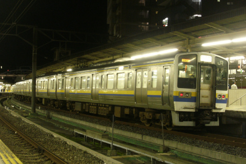 【JR東】211系マリ505編成＋マリ407編成 試運転を千葉駅で撮影した写真