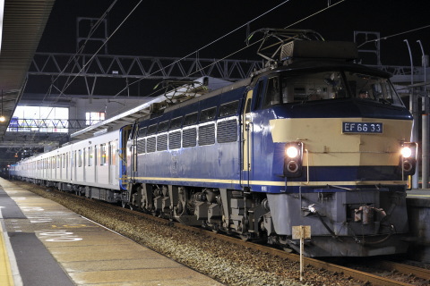 【東武】50070系51076F 甲種輸送を東加古川駅で撮影した写真