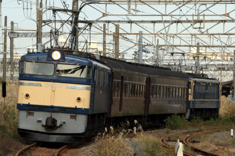 【JR東】「YYのりものフェスタ」における車両展示に伴う旧客回送を大船～北鎌倉で撮影した写真