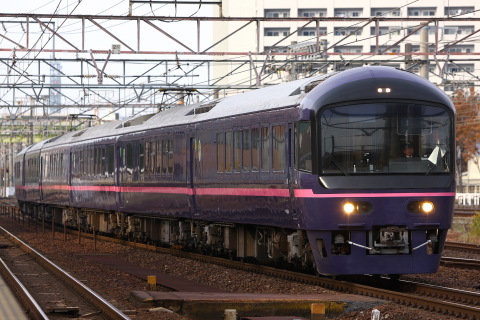 【JR東】485系『華』 JR東海区間への団体臨時列車を熱田駅で撮影した写真